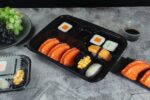 556 Open Sushi Tray With Salmon Side 01