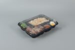 8305 Covered Three Compartment Meat And Rice Tray