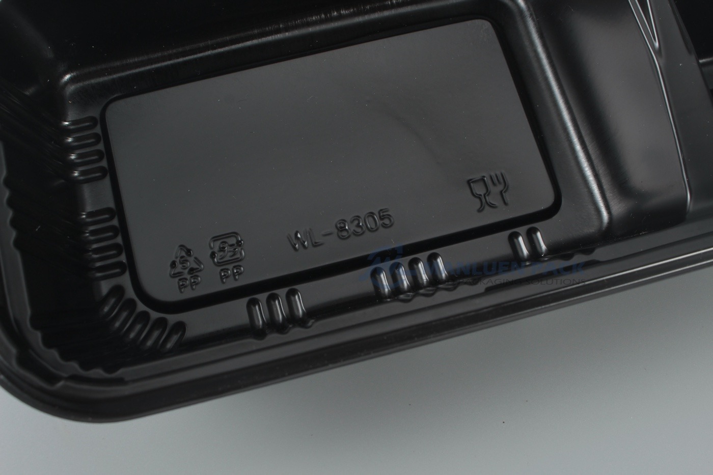 8305 Three Compartment Tray Bottom Marking Detail