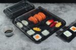 8307 Covered Five Compartment Sushi Tray Scene