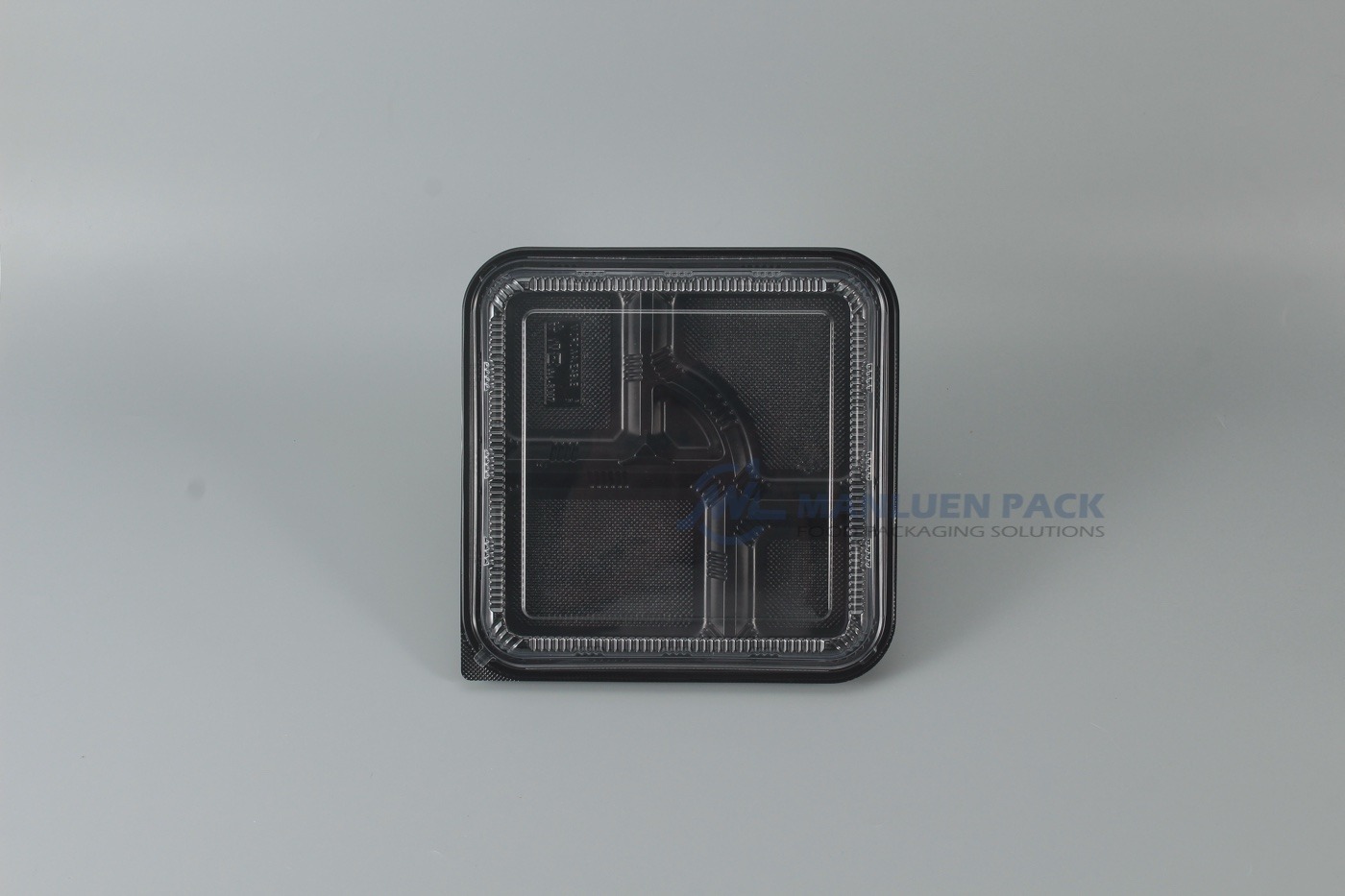 8307 Covered Five Compartment Tray Front View