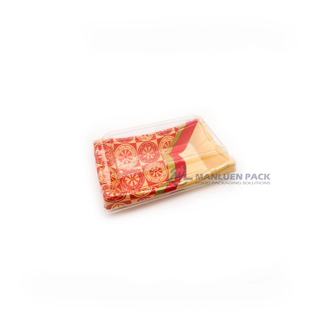WL-20B-manluen-red-gold-sushi-tray-clear-lid