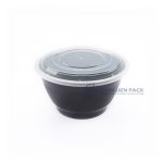 Wl 48 Manluen Black Plastic Bowls