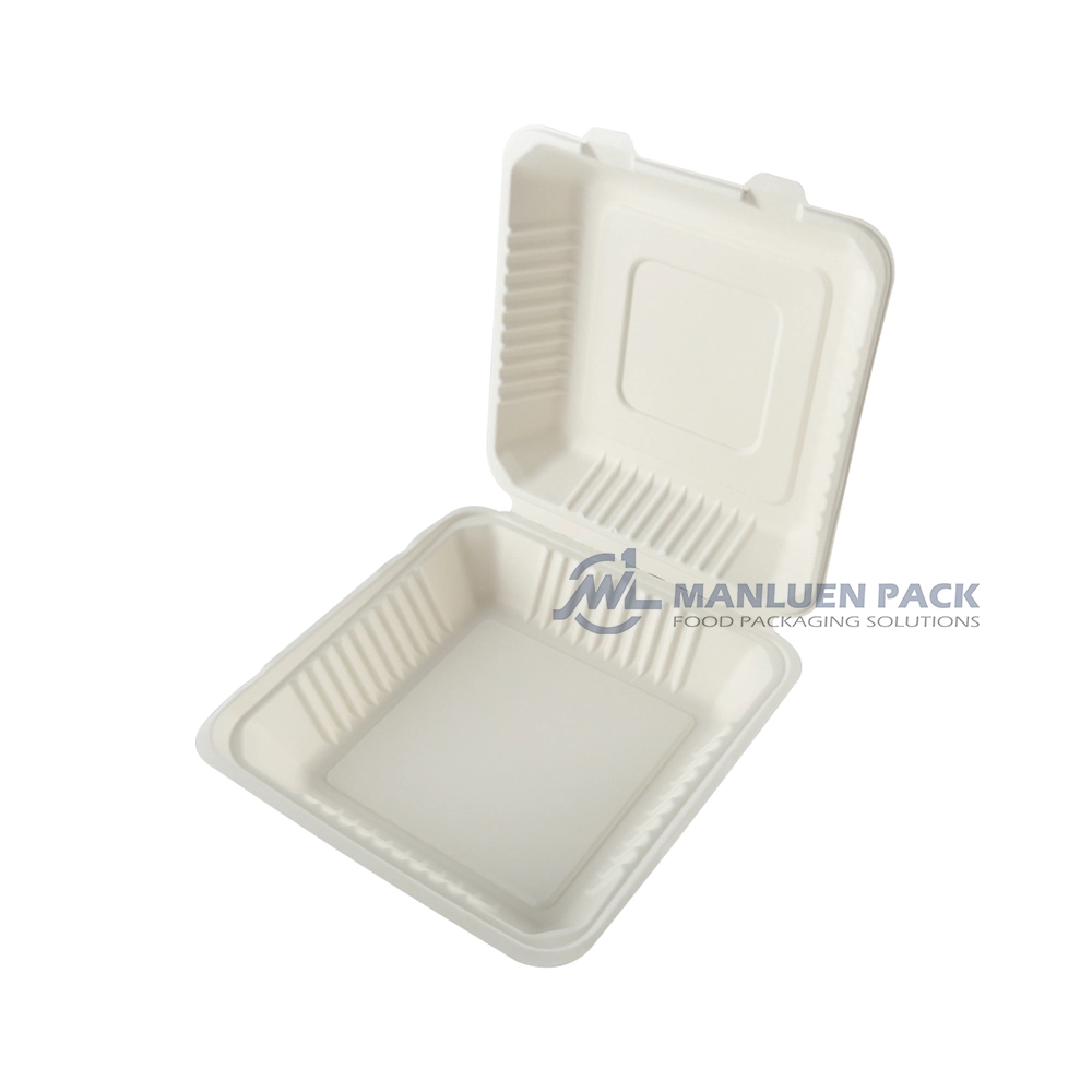 Wl Bg91 Manluen To Go Biodegradable Clamshell Containers