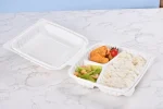 Wl P93 Manluen 3 Compartment To Go Clamshell Containers
