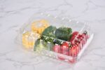 Cm 003h Clear Clamshell Container With Fresh Vegetables