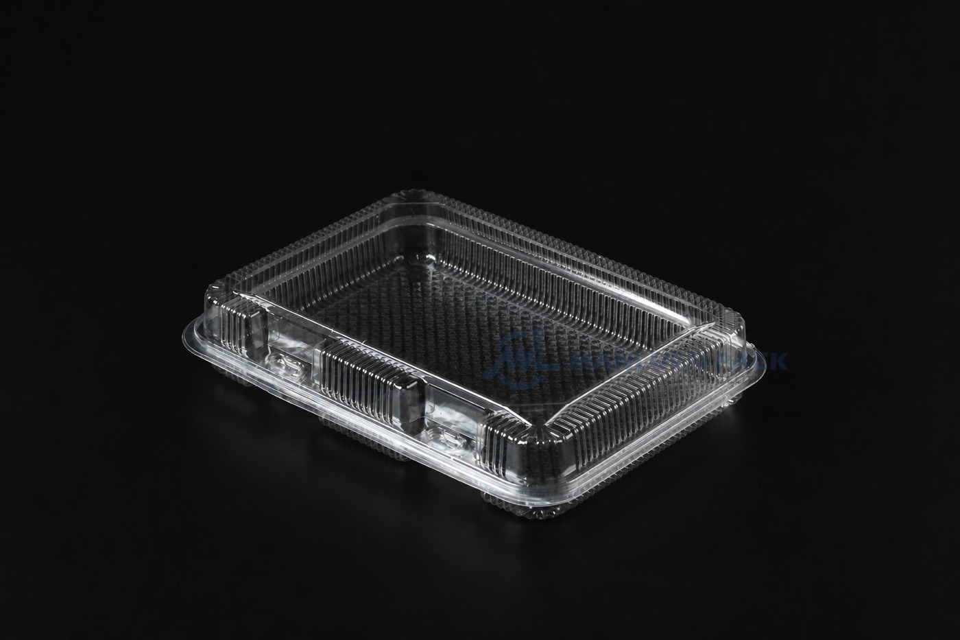 Cm 004 Closed Clear Clamshell Container Product Angle