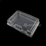 Cm 005 Clear Plastic Clamshell Container Angle View 02