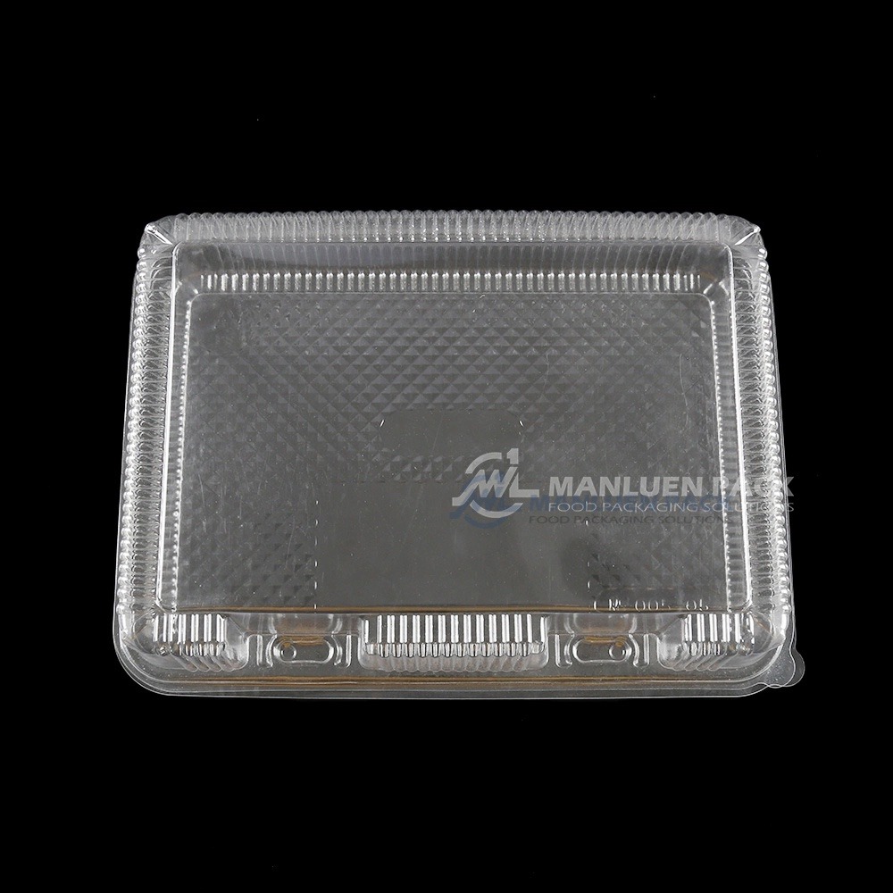 Cm 005 Clear Plastic Clamshell Container Top View 02