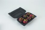 Cm 96 Black Clamshell Container Open With Mangosteens