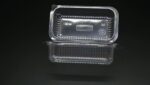Cm001 Clear Clamshell Container Product On Black Background