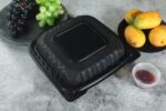 P81 Black Closed Clamshell Noodle Meal Scene