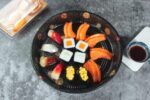 Wl 63 Sakura Black Sushi Platter Serving Tray