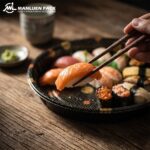 Wl 63 Sakura Sushi Serving Tray Restaurant Presentation
