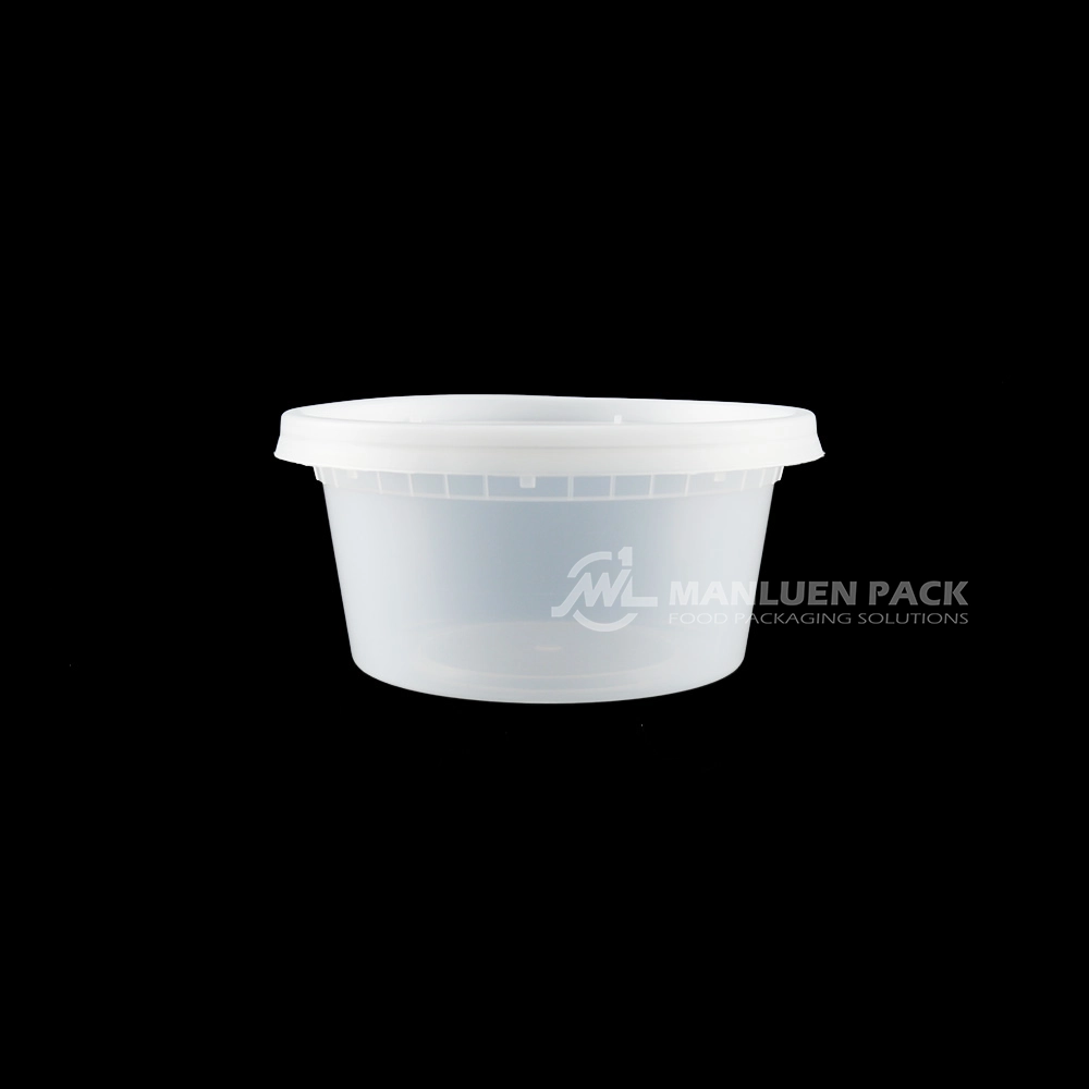 E 12 Manluen 12 Oz Plastic Soup Containers With Lids