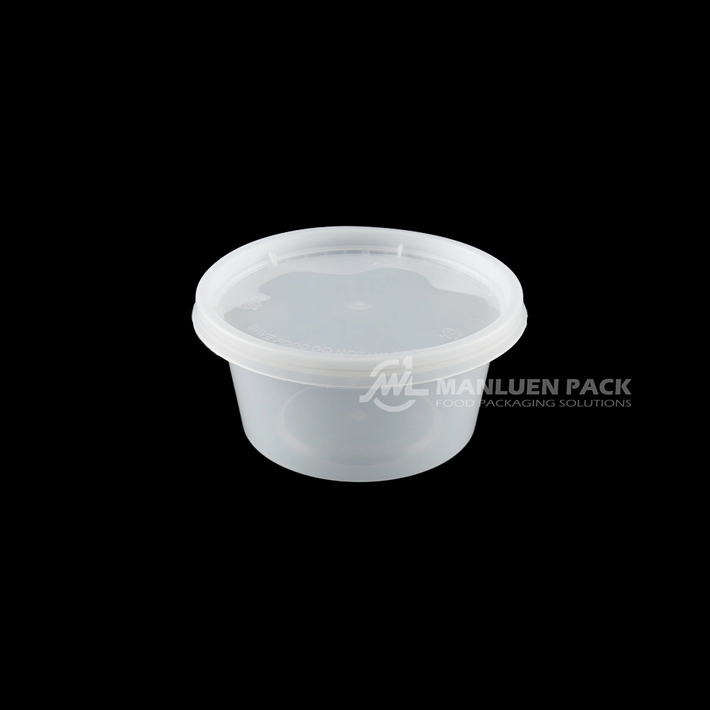 C-12 clear 12 oz deli cup with lid for soup and food storage