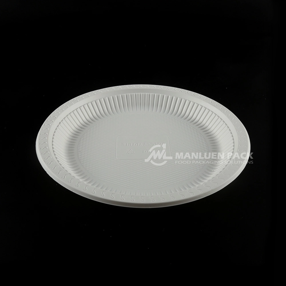 D 091 Manluen 9 Inch Microwave Safe Plastic Plates