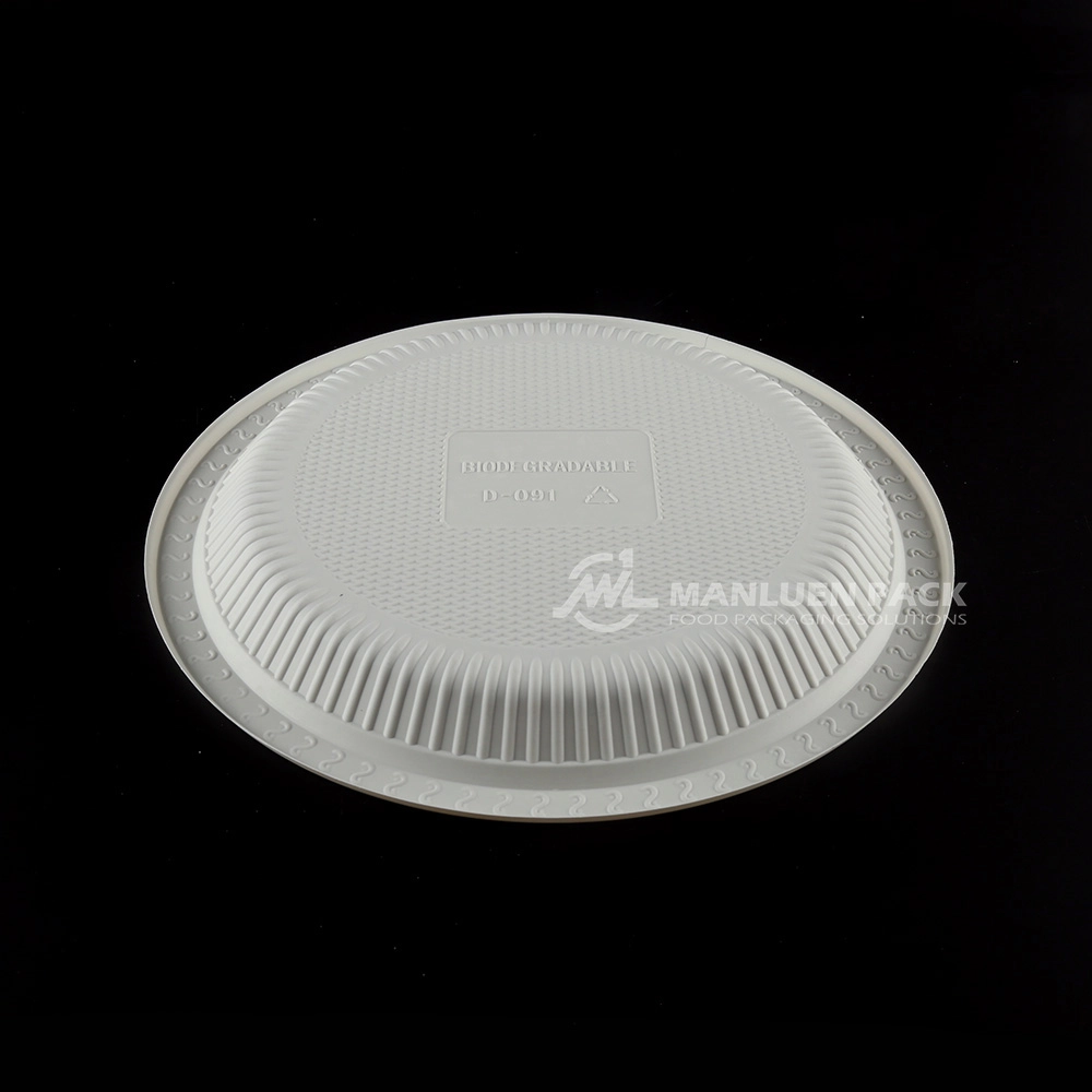 D 091 Manluen 9 Inch Round Plastic Plates
