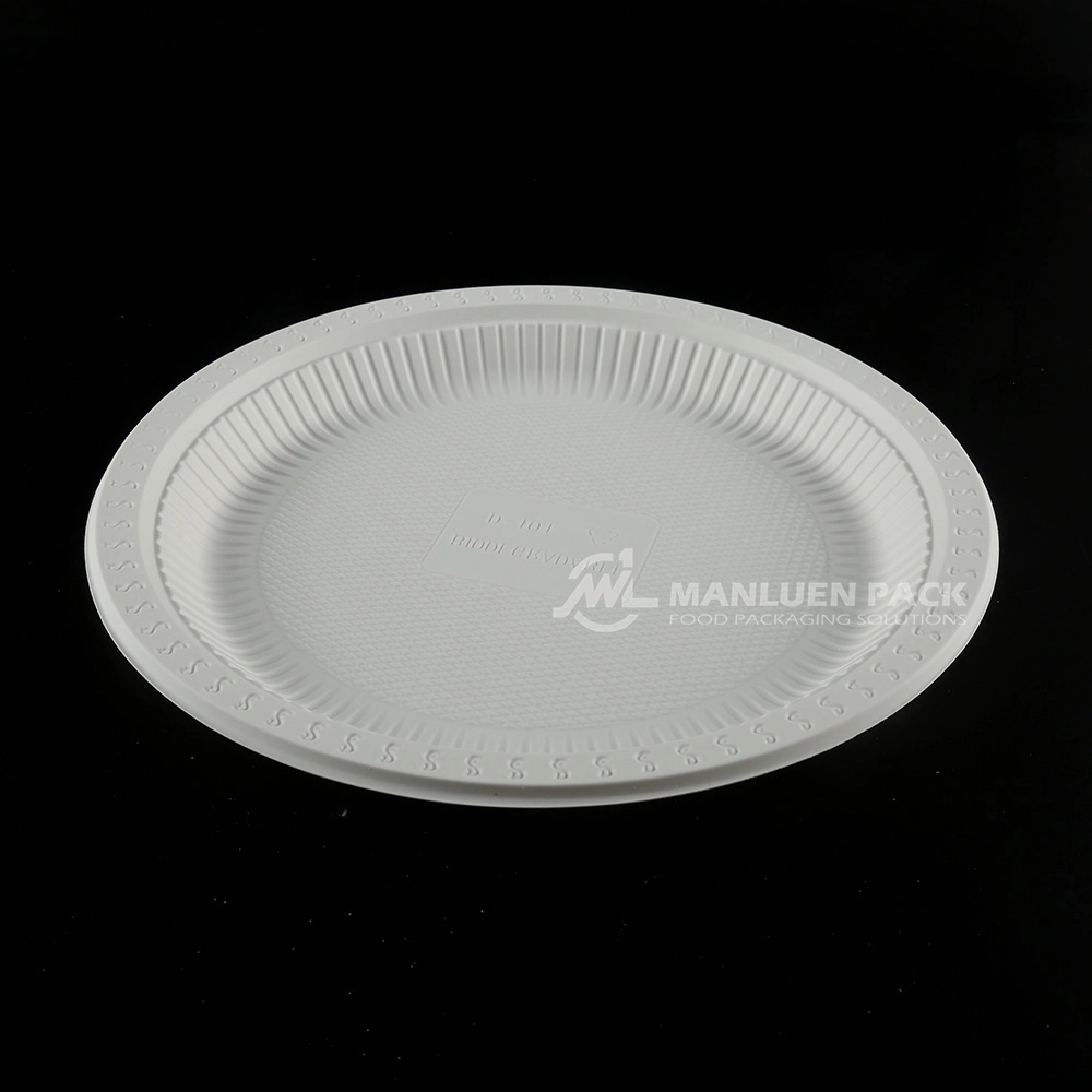 D 101 Manluen 10 Inch Microwave Safe Plastic Plates