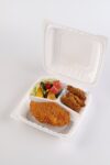 83 White Three Compartment Fried Chicken Meal Portrait 01