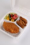 83 White Three Compartment Fried Chicken Meal Portrait 02