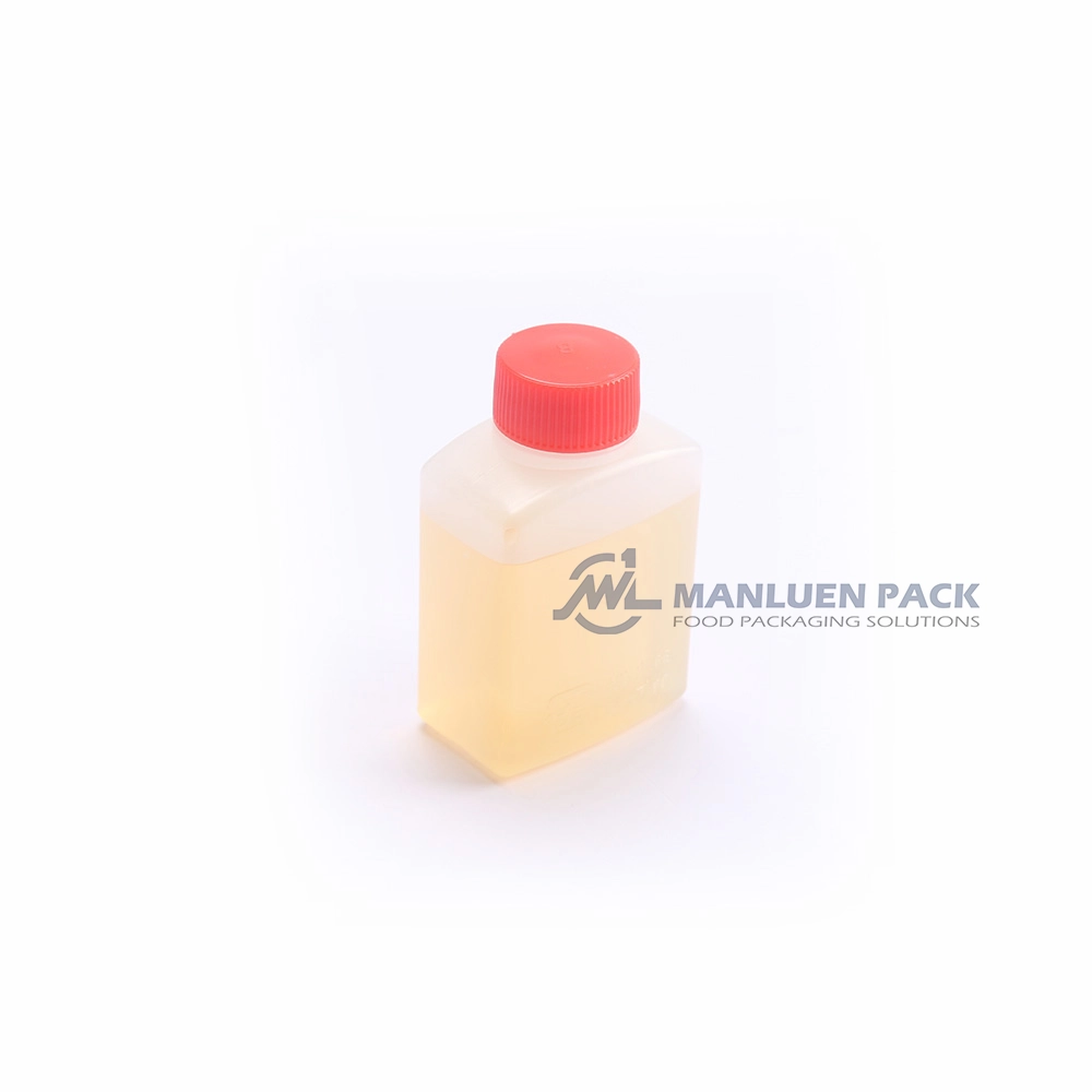 WL-48ML 48 ml Sauce Bottle | Manluen Pack WL-48ML clear 48 ml plastic sauce bottle for salad dressing and condiments