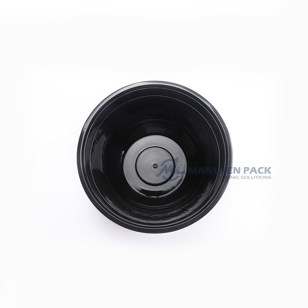 Wholesale WL-42 42 oz PP Food Bowl | Manluen Pack WL-42 black PP takeaway food bowl for wholesale food service packaging
