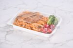 Wl 8520 White Tray With Grilled Meat Fries And Vegetables
