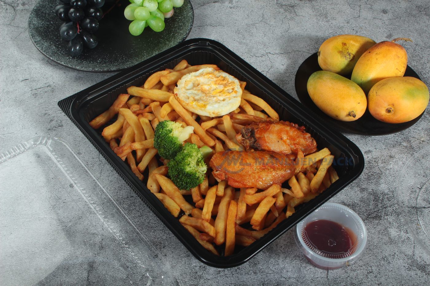 Wl 8530 Open Chicken Fries And Broccoli Tray