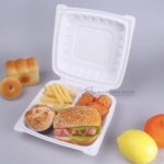 93 White Open Clamshell Burger And Snack Meal 02