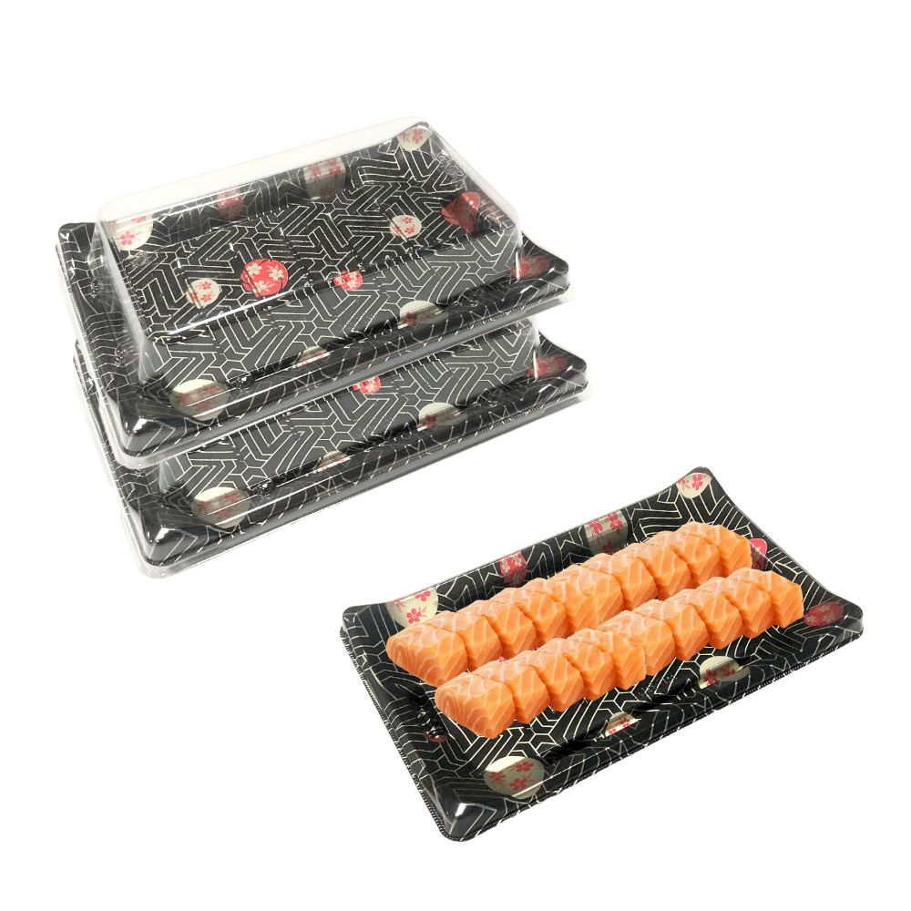 Wl B07 Manluen Japanese Disposable Sushi Tray