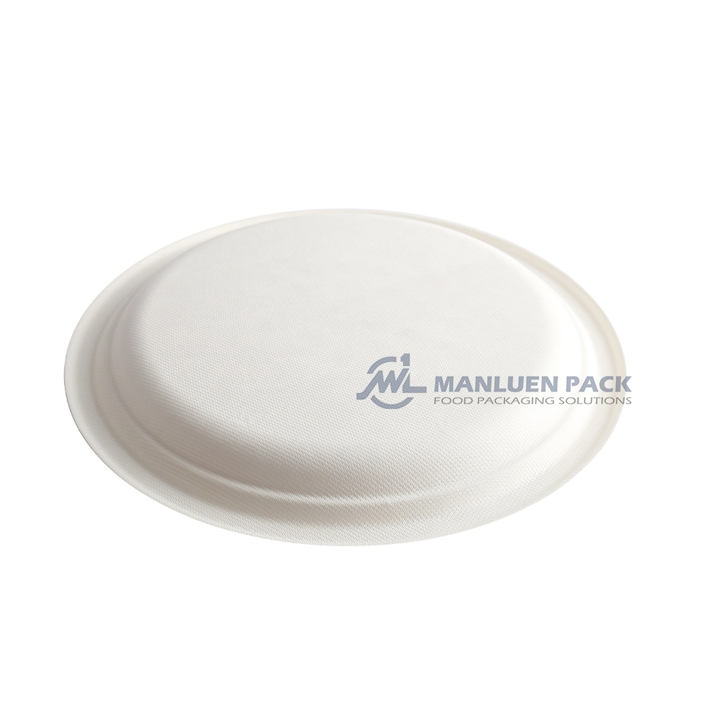 P 011 Manluen 10 Inch Disposable Bagasse Plates
