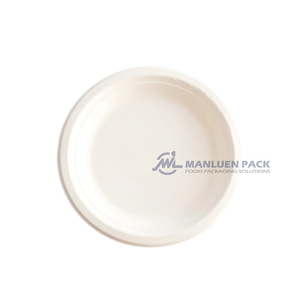P 009 Manluen 7 Inch Bagasse Plates
