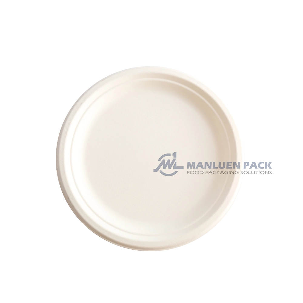 P 010 Manluen 9 Inch Bagasse Plates