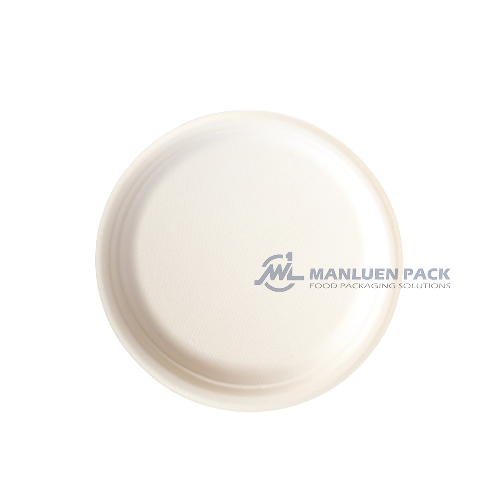 P 010 Manluen 9 Inch Biodegradable Bagasse Plates
