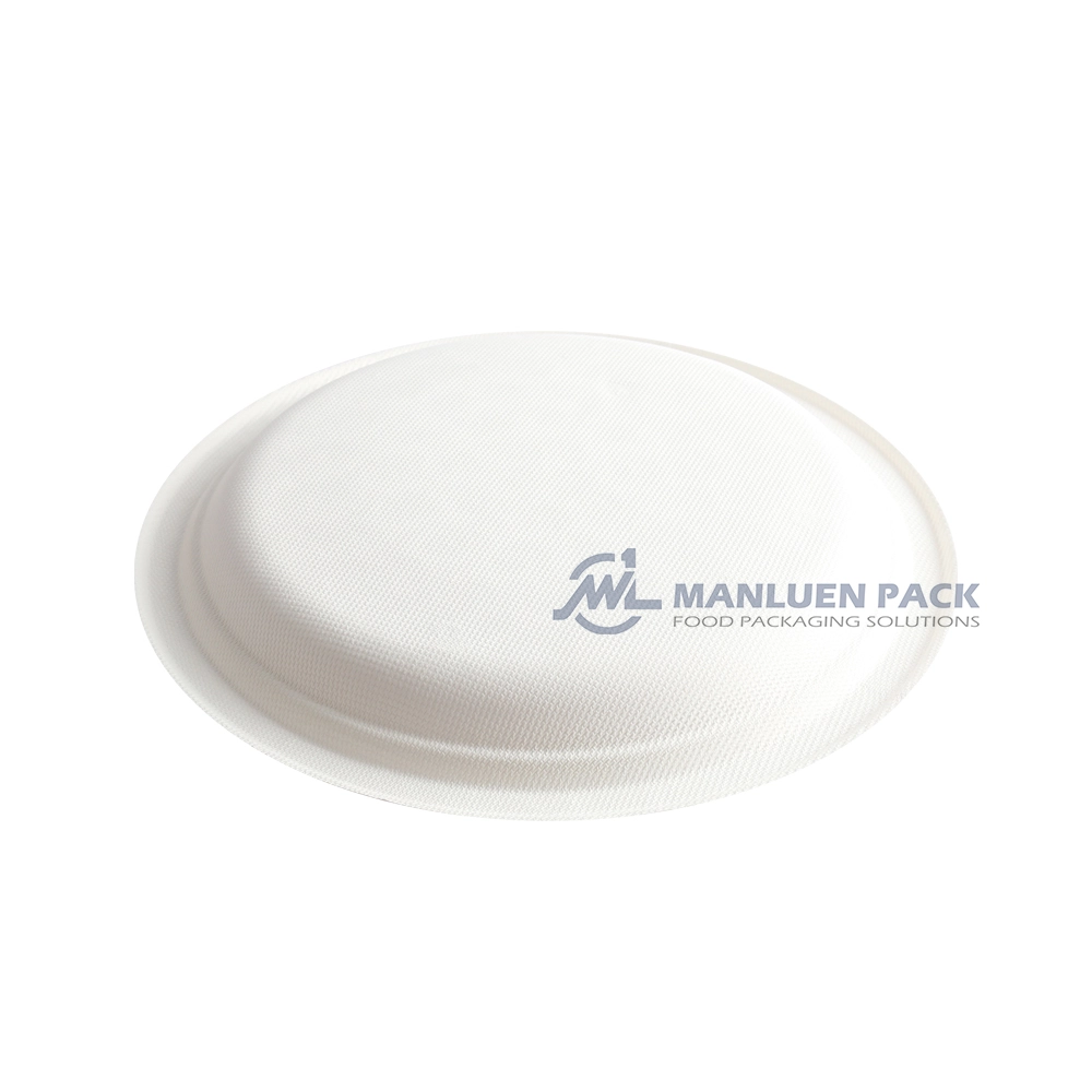 P 010 Manluen 9 Inch Round Bagasse Plates