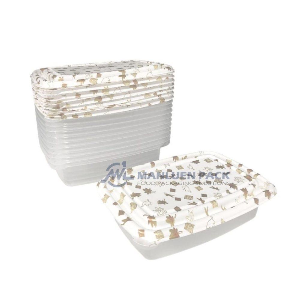 F 1000 Manluen Disposable Pp Food Storage Box With Lid