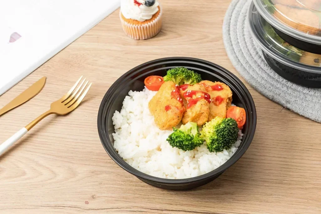 Wl 1000 Manluen Plastic Bowl With Lid