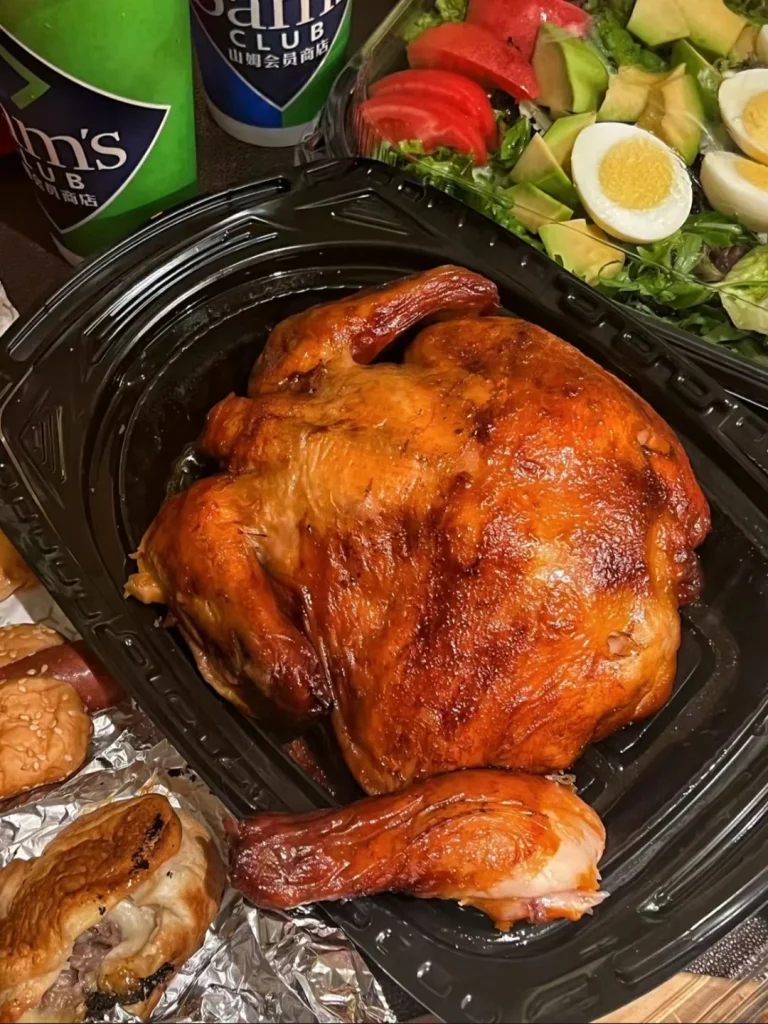 Wl A003c Manluen Rotisserie Chicken Container