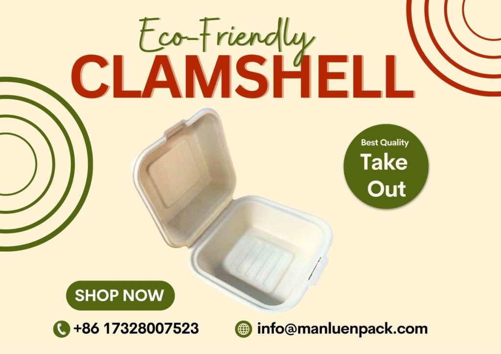 Wl P61 Manluen Biodegradable Clamshell Packaging