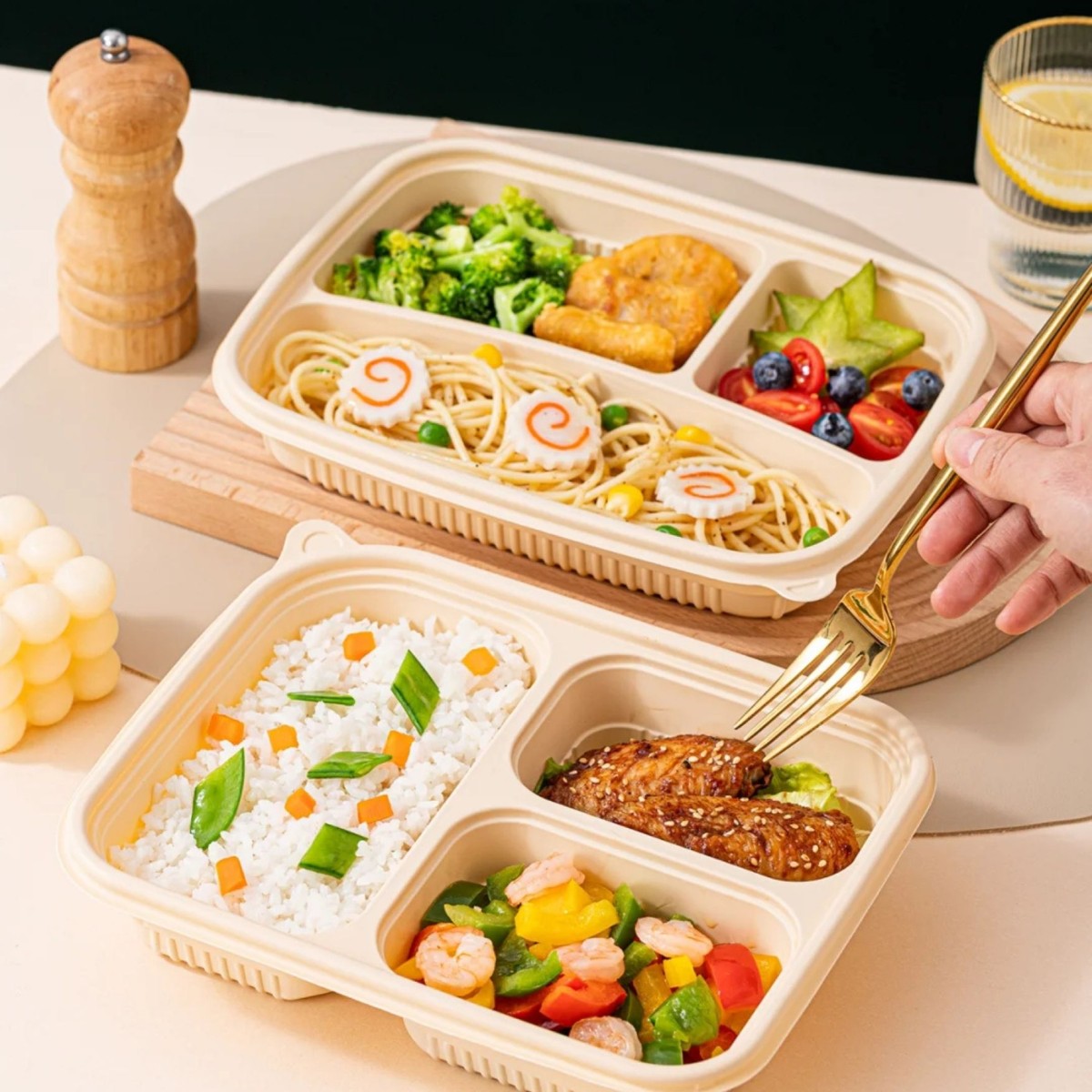 Your Trusted Partner in Food Packaging Solutions:to Go Bento Box 4 Wl 556 Manluen Disposable Bento Box Wholesale