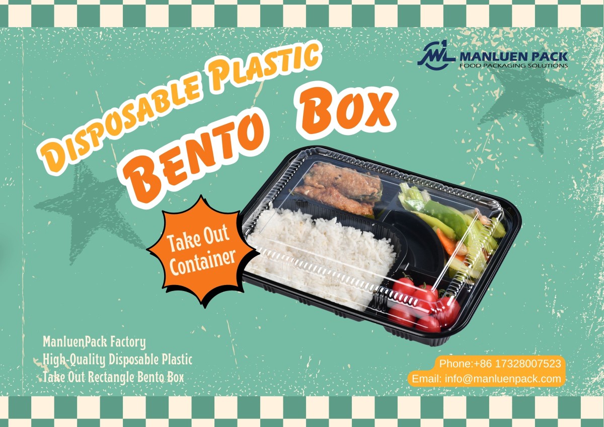 Wl 8306 Manluen Disposable Bento Box Containers
