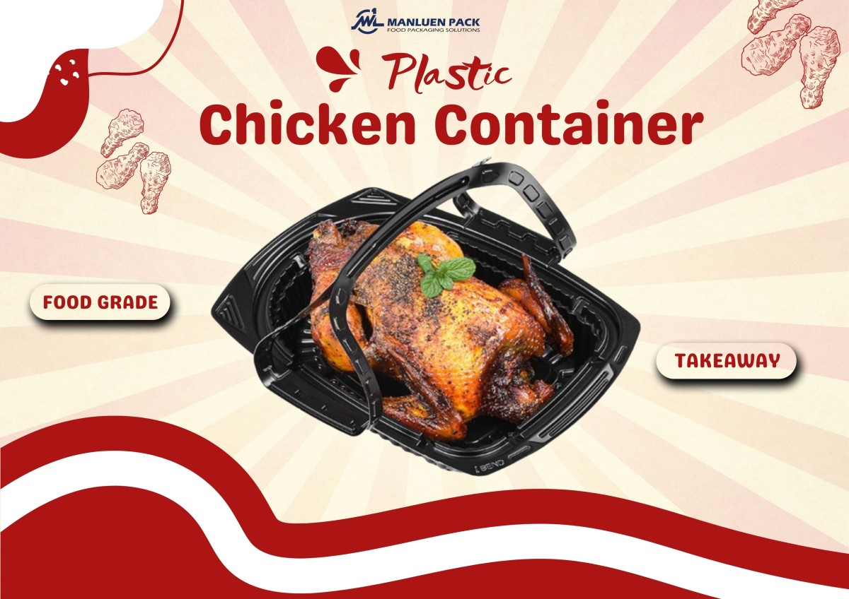 Wl A003c Manluen Container For Rotisserie Chicken