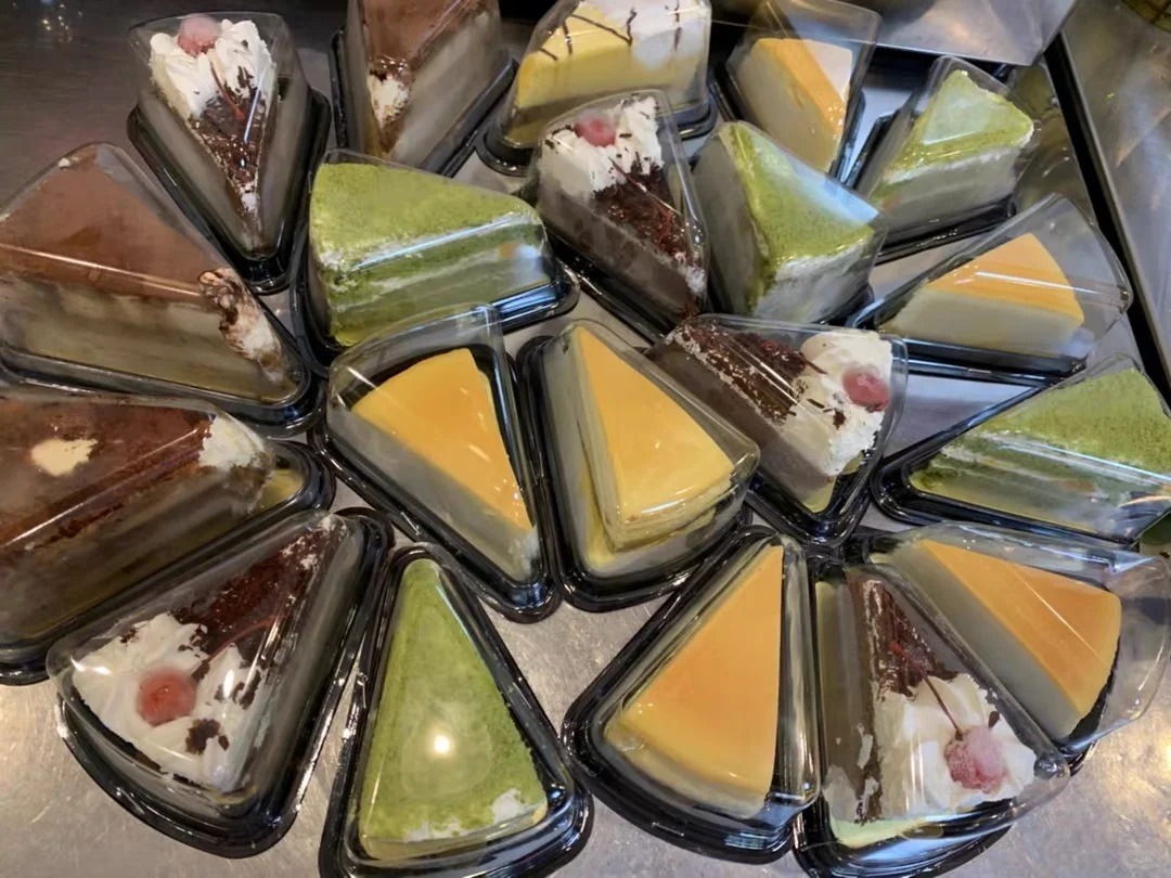 Cake Slice Boxes Triangular Charm for Every Sweet Slice 3 Triangular Cake Boxes For Dessert Packaging