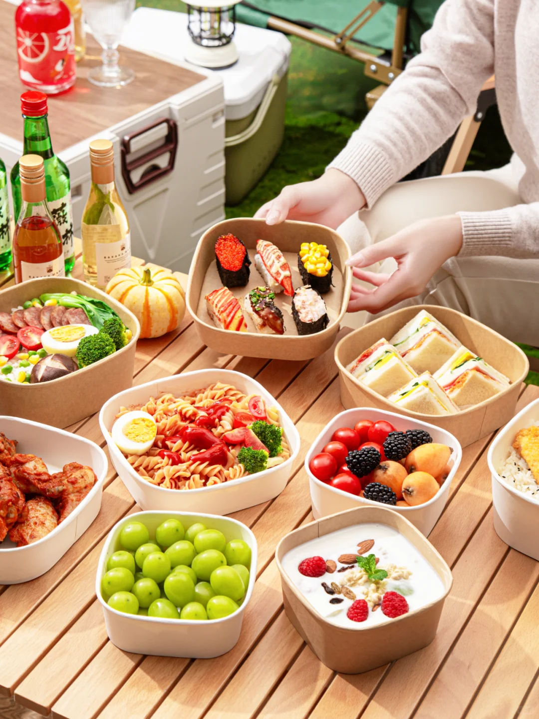 Kraft Paper Boxes with Lids The Warm Charm of Every Meal 2 Wl 650cc Manluen Kraft Food Containers