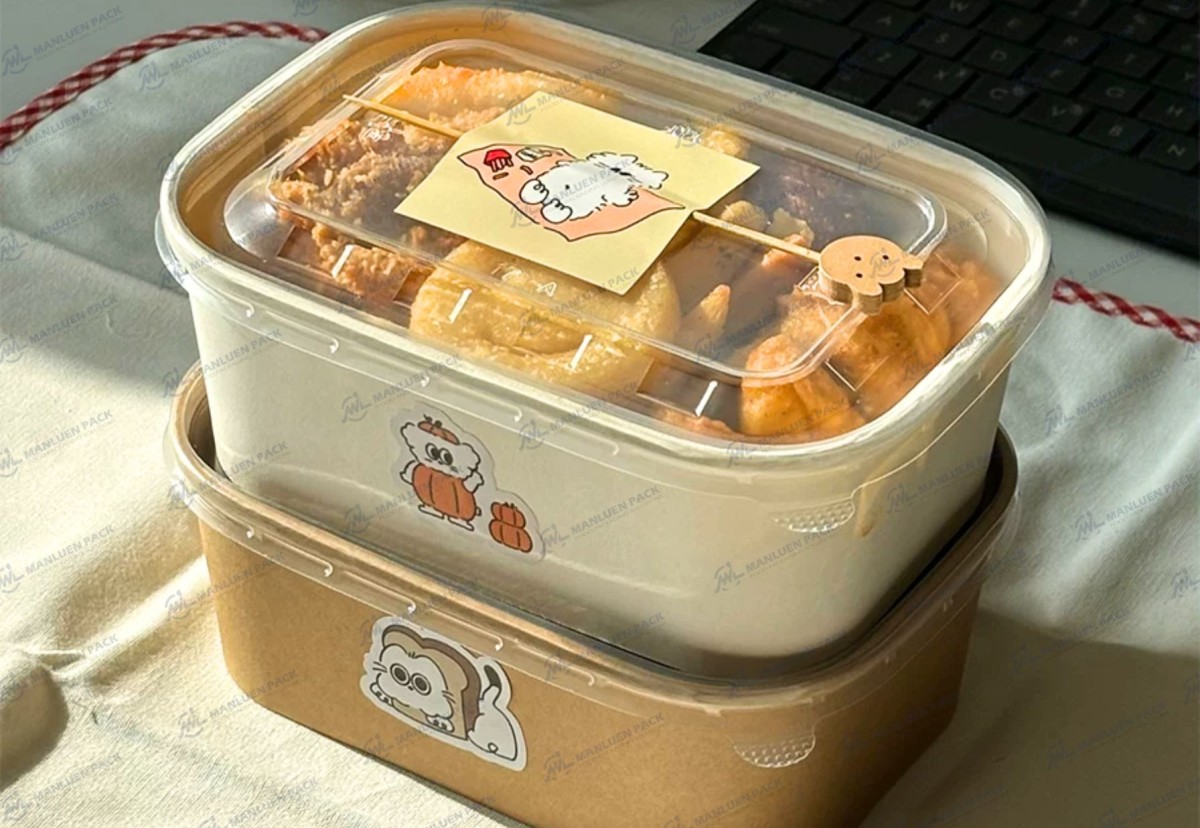 Wl 650cc Manluen Kraft Paper Box Packaging