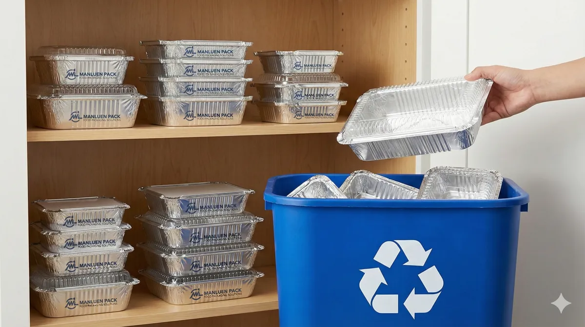 Eco-Friendly and Recyclable Aluminum Foil Containers