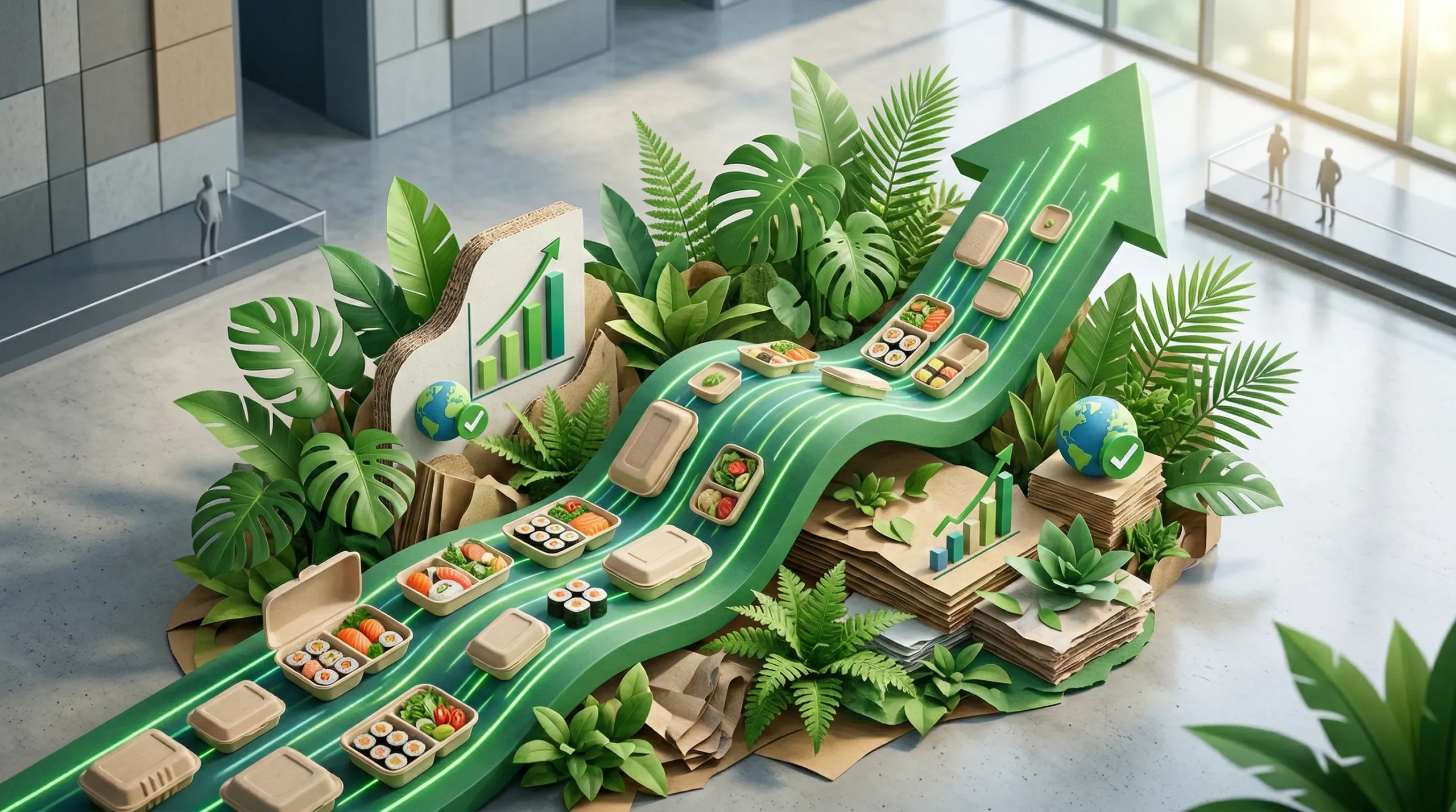 Disposable Bento Box Market Trends 2025-2026: Complete Guide for Food Packaging Industry 2 Market-Growth-Illustration