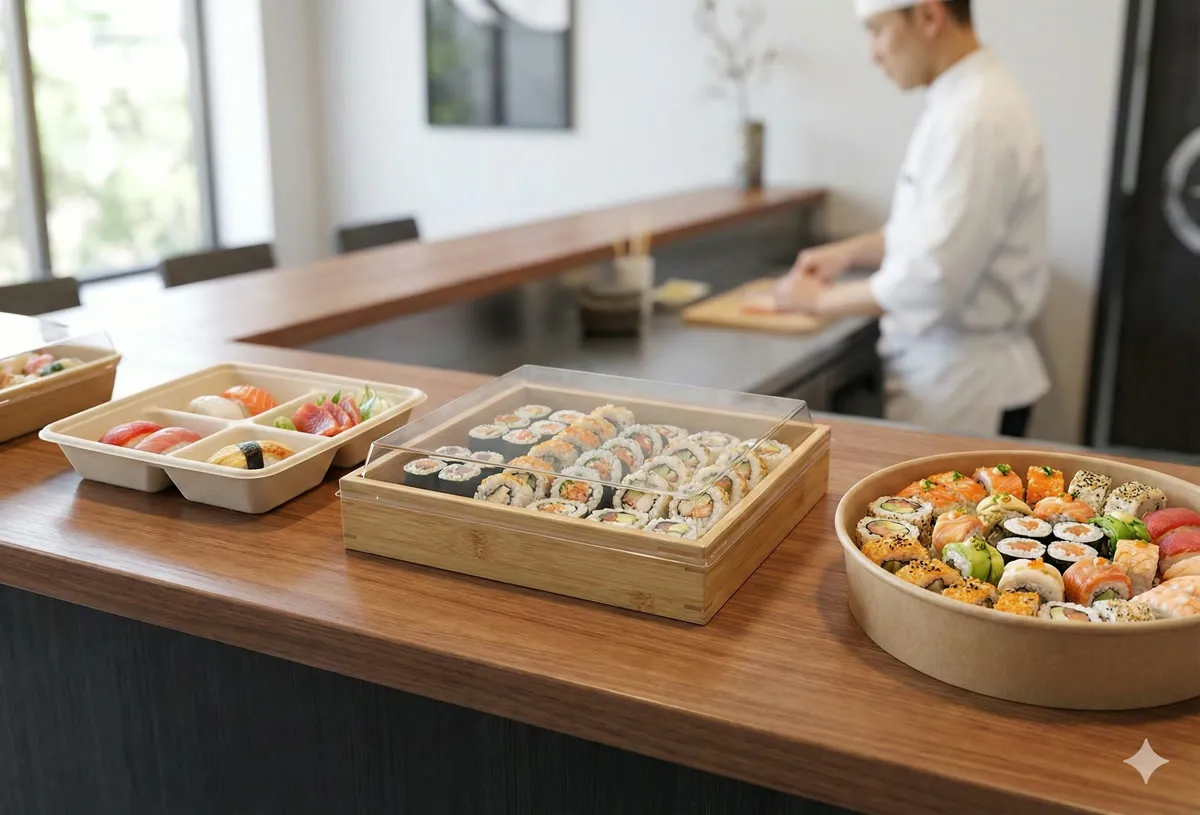 Sushi Packaging Trends 2026: Complete Guide to Sustainable Solutions 3 Application - Japanese Restaurant Packaging Solutions