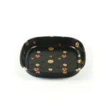 Wl C021 Black Sakura Sushi Tray